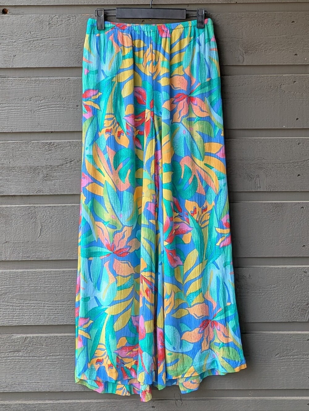 NWOT Billabong Sun Catcher Elastic Waist Beach Pant Floral Marina Size Small
